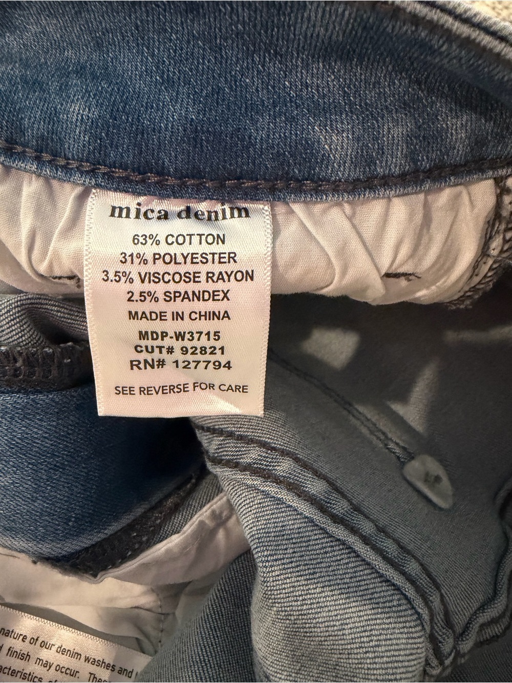 Mica Wide Leg Jean Womens Size 28 Light Wash Stretch Comfortable Denim New - Picture 14 of 16